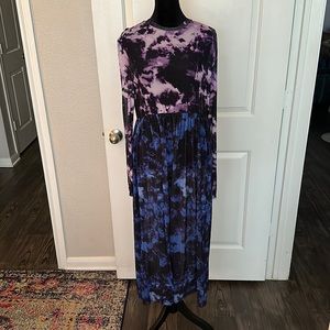 Tie dye Sheer Dress